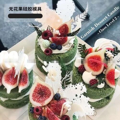 Fruit Silicone Mold Fondant Cake Mold Diy Candle Mold Creative Fig Candle Home Handmake Aromatherapy Candle Cake Mould