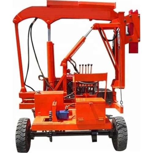 Hydraulic Type Highway Guardrail Pile Driver With Hydraulic Hammer milling machine water well well drilling machine