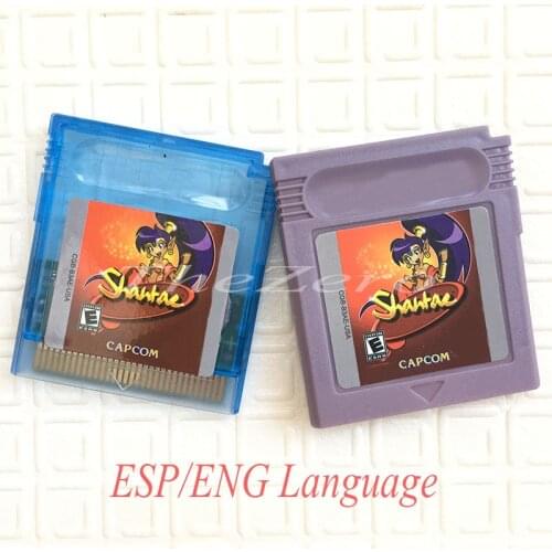 Video Game for 16 Bit Cartridge Game Console Card Shantae Choice Spanish/English language Blue/Gray Shell