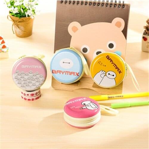 DL Korean version of creative white warm mens iron earphone earphone to receive a lovely zero wallet element Girl Purse