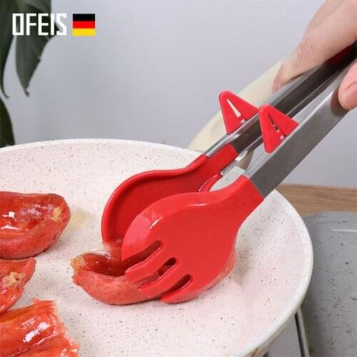 Kitchen Accessories Barbecue Salad Food Clip BBQ Tongs Stainless Steel Kitchen Tools Multifunction Grill Tools Kitchen Gadgets
