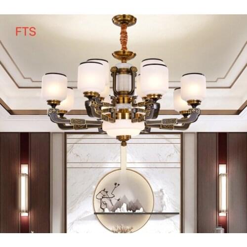 New Chinese style chandelier living room lamp 2020 new bedroom dining room lamp simple modern Chinese style zinc alloy lamps