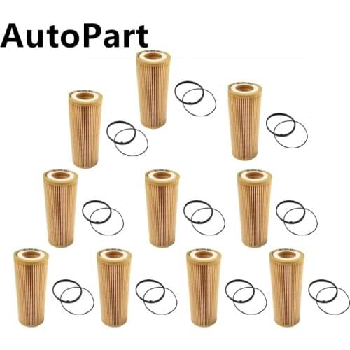 10PC Engine Oil Filter For Audi A4 A5 A6 A7 A8 S5 Q5 Q7 For Porsche Cayenne For VW Touareg 06E115562C 06E115466 95810722200