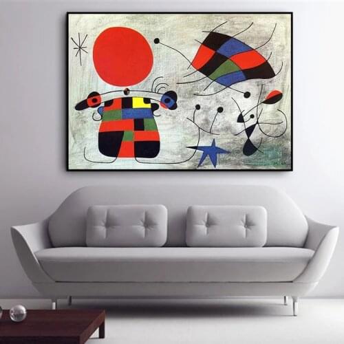 Canvas Pictures Wall Art HD Prints Home Decoration Spanish Joan Miro Paintings Nordic Creative Poster Modular For Children Room
