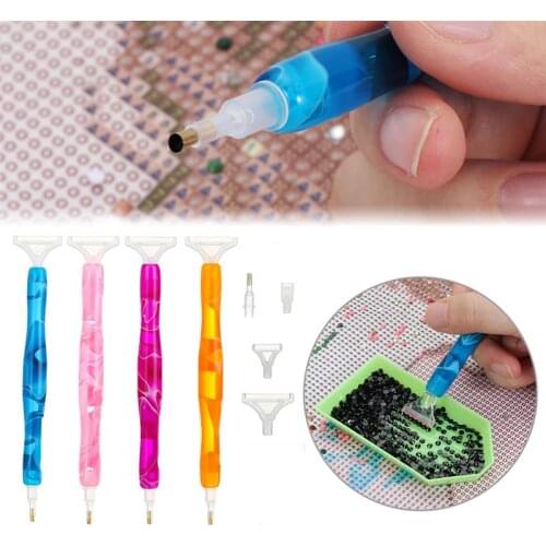 New 5D Resin Diamond Painting Pen Resin Point Drill Pens Cross Stitch Embroidery Sewing Accessories DIY Craft Nail Art
