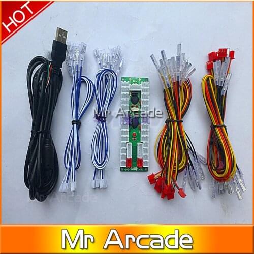 New Arcade USB Encoder for 5v led button and joystick 2 player