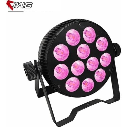 Pro Stage Christmas Light LED DJ Equipment Lighting Par RGBW 12x18W 6in1 LED Flat Mega Slim Par For Wedding