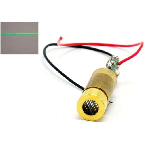 Industrial 532nm 20mW 1235mm Green Laser Diode Module DC3V-4.2V Lazer Line Unit
