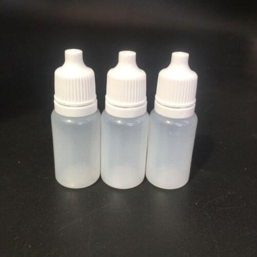Empty Plastic Squeezable Dropper Bottles Eye Dropper Sample Eyes Refillable Bottle 10pcs 10ml Pressure Dropper Bottle