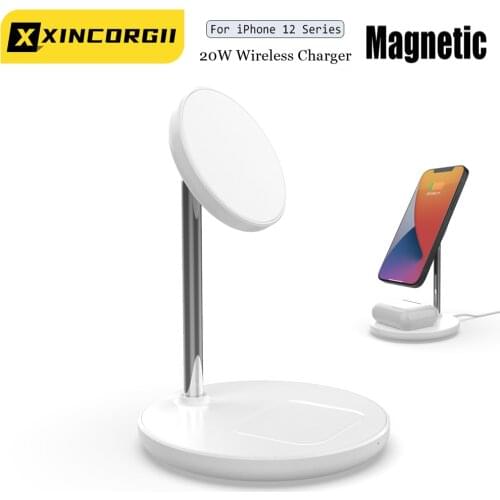 Magnetic Qi Mobile Phone Holder Wireless Chargers Fast Charging Station For Magsafe Iphone 12 11 Mini Pro Max Wireless Charger