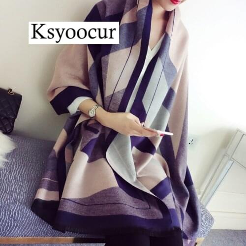 Size 200*70cm, 2020 New Autumn/Winter Long Section Cashmere Fashion Scarf Women Warm Shawls and Scarves Brand Ksyoocur E38