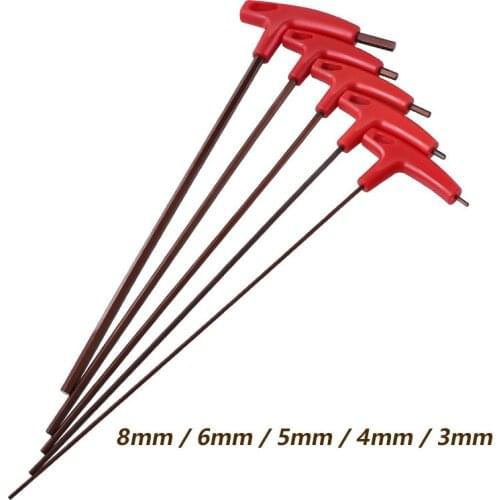 3/4/5/6/8mm Flat/Ball Head Hex Key Allen Wrench Hand Tool Universal Quick Snap Adapter Chrome Vanadium Steel Hexagona Wrench New