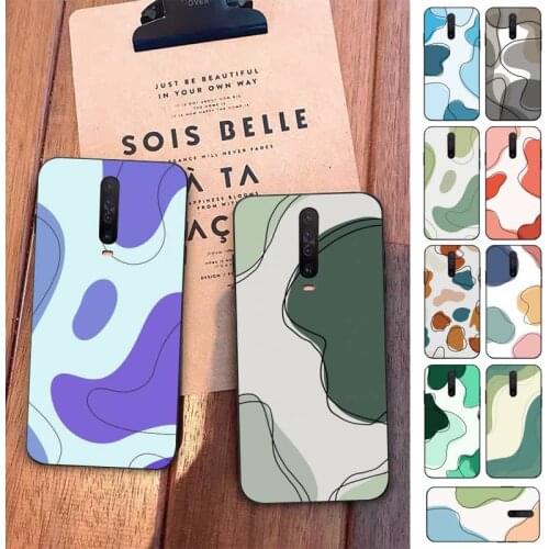 TOPLBPCS Art Retro Abstract Geometry Phone Case for Redmi 5 6 7 8 9 A 5plus K20 4X S2 GO 6 K30 pro