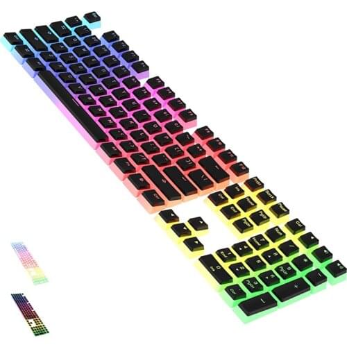 108pcs/set ABS pudding Universal backlight keycap keycaps are suitable for Cherry mechanical keyboard computer peripherals suita