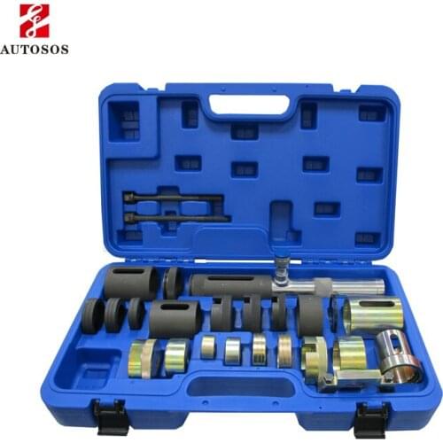 UPPER SUB FRAME BUSH EXTRACTOR INSTALLER FOR BMW kit contains hydraulic rams pads tubes hydraulic pump is not included 10 tons