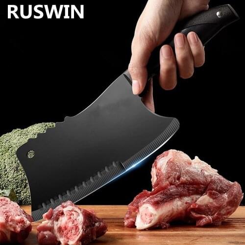 High Hardness Butcher Knife Stainless Steel Bone Chopping Knife Meat Fish Vegetables Slicing Cleaver Kitchen Chef Knife Cutter