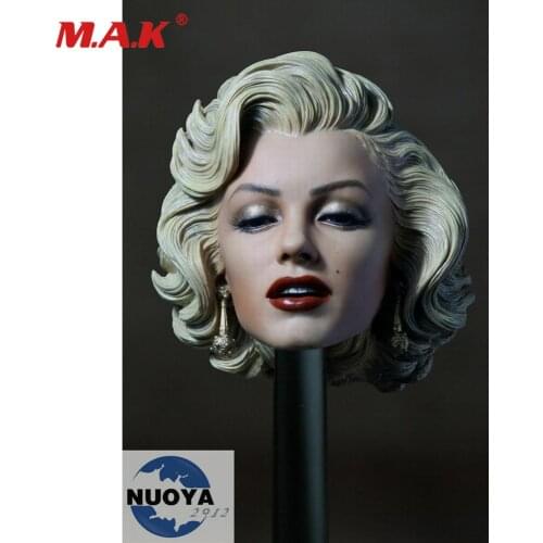 1:6 Scale Marilyns Monroes Head Sculpt Painted For 1/6 Female Phicens Figure Body