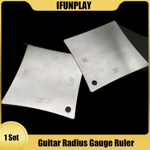 1set Guitar Neck Fretboard Nut Radius Gauge Luthier Radian Measuring Ruler Tool Professional Nursing Tools