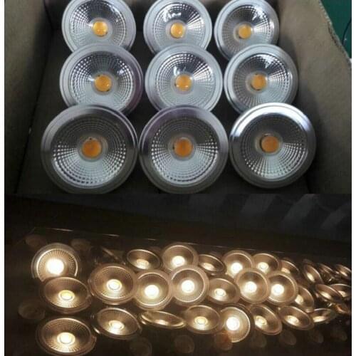 1PCS High Quality Super Bright AR111 15W COB LED Downlight AR111 QR111 G53 LED Bulb light Dimmable led lamp AC110V/220V/DC12V