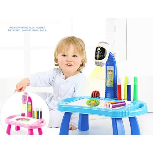 32 Patterns Smart Drawing Board Game Childrens Projector Cartoons Lamp Novelty Puzzle Kits Kids Early Learning Eductional Toy