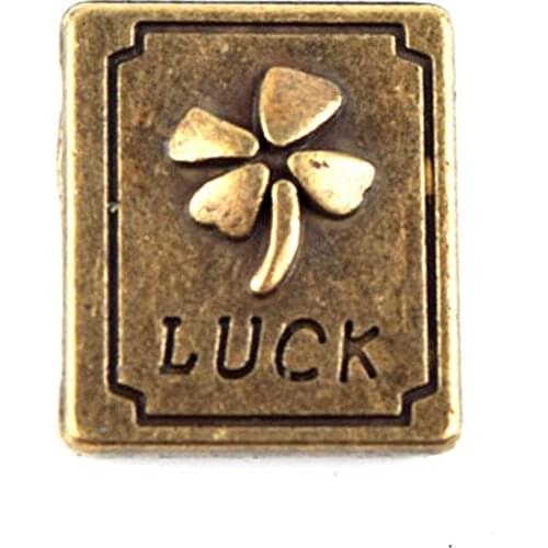 50Pcs/Lot Clover Luck Zinc Alloy Shape Beads Antique Silver Bronze DIY Alloy Beads Making Necklace Bracelet Jewelry Accessories