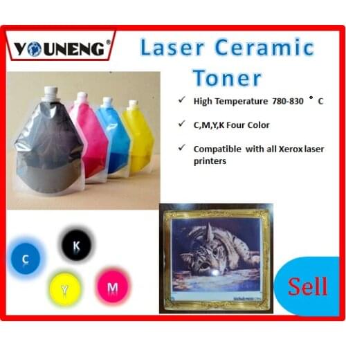 800 degree high temperature color ceramic toner powder Compatible For Ricoh and Xerox model vitrotype Print