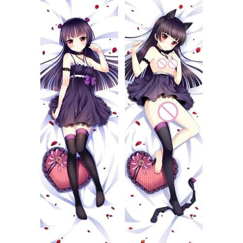 Anime Oreimo My Little Sister Can't Be This Cute sexy girl Gokou Ruri Kuroneko Dakimakura pillow cover hugging body pillowcase