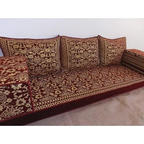 Arabic Floor Majlis Seating Oriental Pillowcase Cushion Hookah Lounge Sofa Arabic Couches Floor Sofa Floor Seating