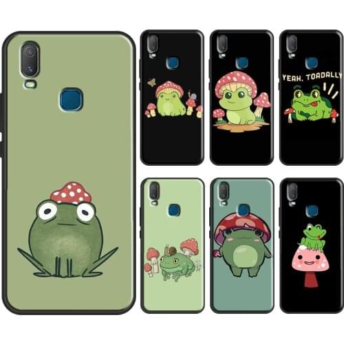 Mushroom frog Cartoon Case For Vivo Y91C Y1S Y11S Y12 Y17 Y20 Y30 Y50 Y81 S1 V11 V17 Neo V20 SE Y11 2019 Cover