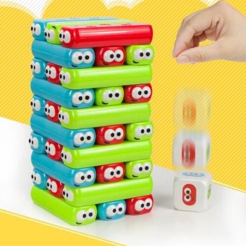 Jenga Building Blocks for Children Creative Educational Toy Stacking Game Rainbow Gift ToyMontessori Materials Toys