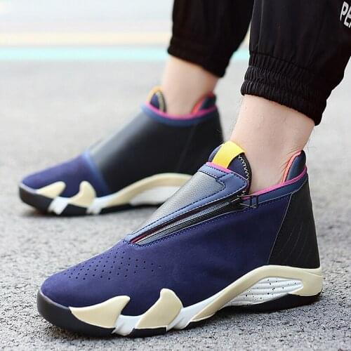 Men High-top Basketball Shoes Mens Cushioning Light Basketball Sneakers Anti-skid Breathable Outdoor Sports Shoes Men Basket