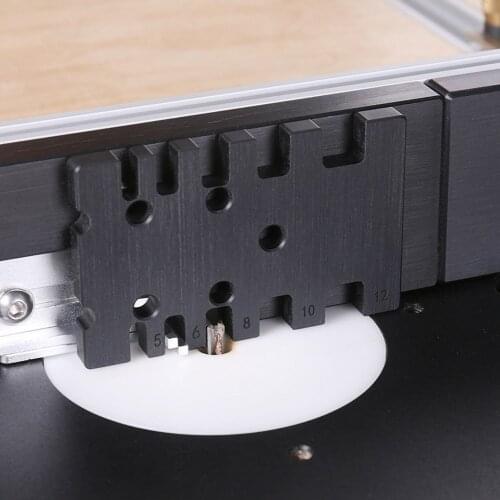 Woodworking Tenon Caliper Measuring Ruler High Precision Metric Imperial Card Gauge for Wood Work Router Saw Table Machine Tools