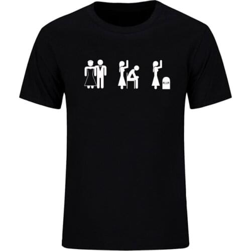 2021 New Arrival Marriage Evolution Printed T Shirts Men Summer Casual Short Sleeve O-Neck Cotton Tops Funny Male Tees