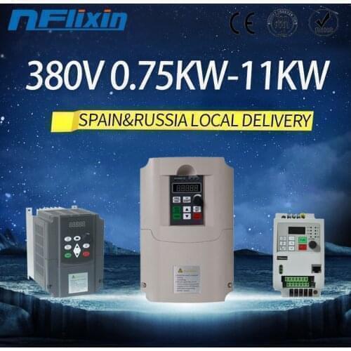 Inverter 0.75KW-11KW 380v Frequency Converter 4000W 2200W 3P 380v utput 400 Hz use for CNC machine