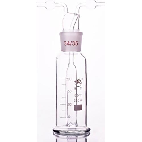 Monteggia gas washing bottle ,Capacity 250ml,Lab Glass Gas Washing Bottle muencks,Shisha hookah
