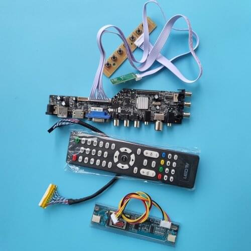 Kit For LTN154X9-L03-P/LTN154X9-L02 board Panel Controller Digital DVB-T2 DVB-T VGA 2 CCFL TV USB AV LCD 1280X800 30pin 15.4"