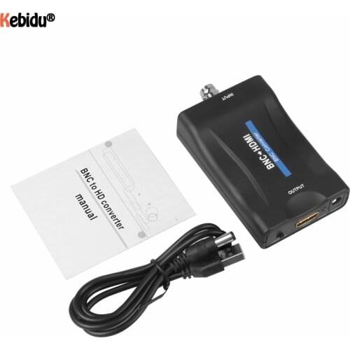 New Style HD 1080P/720P Video Adapter BNC To HDMI-compatible Converter Display Video Conversor For HD TV DVD Box with USB Cable