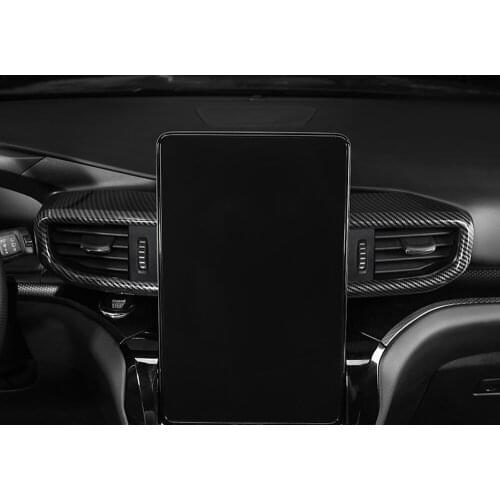 Fit for Ford Explorer U625 2020 Car Accessories ABS Carbon Fiber Color Interior Air Condition Vent Outlet Cover 2pcs Left Hand