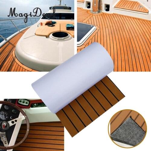 Self-Adhesive 450x2400x6mm EVA Foam Boat Yacht Flooring Teak Decking Sheet Pad Carpet for RV Car Marine Boat Yacht Accessories
