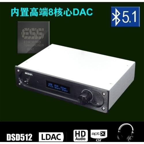 SU3B ES9038PRO asynchronous decoding DAC amp Bluetooth 5.1 fully balanced output