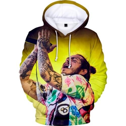 Post Malone Hoodies 3D Printed Sweatshirt Men/Women Long Sleeve Warm Hoody Hip Hop Streetwear Mens Post Malone Hoodie