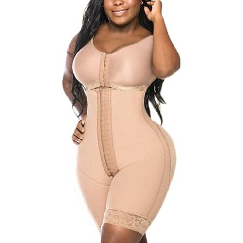High Compression Garment Hook And Eye Closure Adjustable Bra Double Faja For Womeen Skims Waist Trainer
