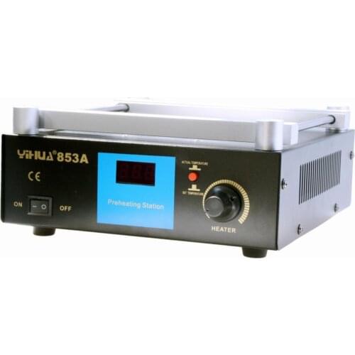 YIHUA 853A 110V/220V ESD BGA rework station PCB preheat desoldering Constant temperature lead-free preheating table Freeshipping