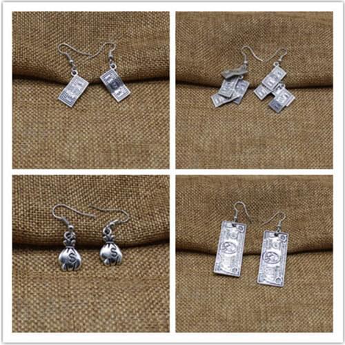 Punk Charm $ 100 USD Pendant Earrings Retro Wild Earrings Women Fashion Earrings