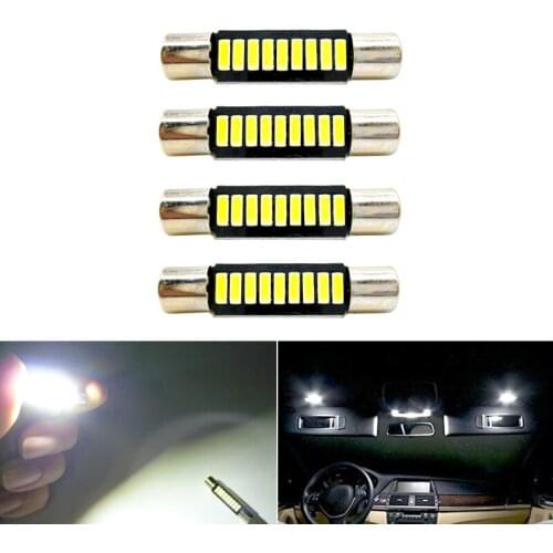 4x 28mm 29mm 31mm Festoon Led Bulb Festoon 6614 6641 Fuse LED Light For Festoon Auto Interior Sun Visor Vanity Mirror Fuse Light