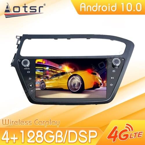 128GB Android Car Multimedia Stereo Player For Hyundai I20 2018 Tape Radio Recorder Video Auto GPS Navi Head Unit No 2Din 2 Din