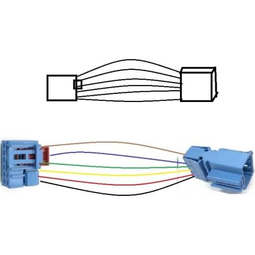 Free shipping 4 pcs car connector For LED water taillights harness 8P plug 1K8 972 928 B/1K8 972 718 B with 18AWG 30cm wire