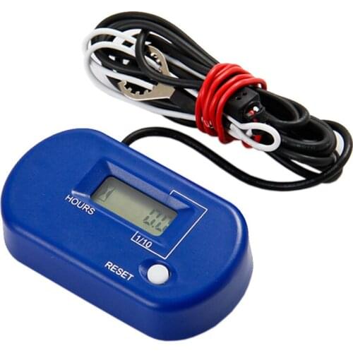 Free shipping!Resettable waterproof LCD gasoline inductive hour meter