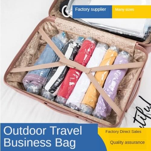 No pump home Convenient Vacuum Bag Storage Organizer Transparent Clothes Seal Compressed travel Saving Space Bags Package