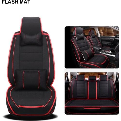 Flax car sear covers for kia ceed rio 3 soul rio 4 sportage 3 cerato spectra k2 k3 k5 Auto accessories Car seat protector